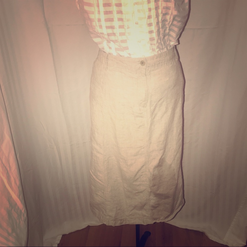 Talbots size 16 linen skirt EUC